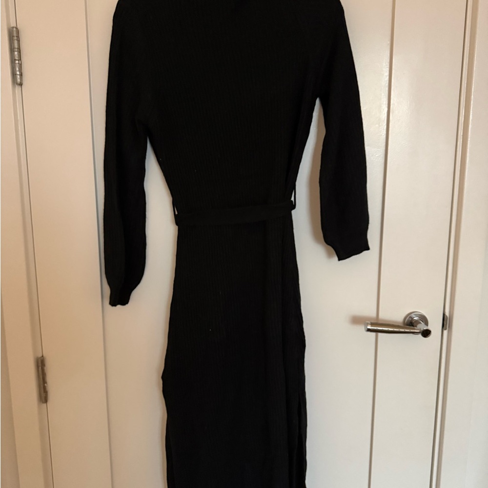 LBLC Black Long Sleeve Sweater Dress